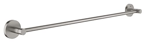 GROHE Start - Badetuchhalter (Stichmaß 600mm, Material: Metall, verdeckte Befestigung, zum Kleben oder Bohren), supersteel, 41178DC0