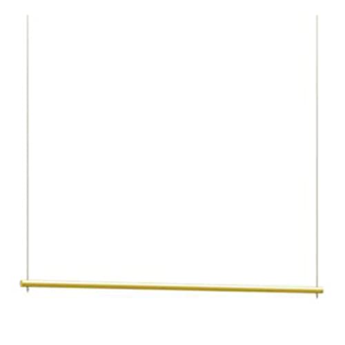Kleiderständer, strapazierfähige Kleiderstange aus Metall an der Wand, Kleiderständer für den Einzelhandel an der Decke, einziehbares Kleiderständer für Kleiderschränke/golden / 100cm