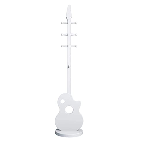 Garderobenständer Garderobenregal Mit 8 Haken, Moderne Kreative Gitarrenform, Kleiderständer Aus Holz, Garderobenständer Für Mäntel, Hüte, Schals, Kleidung Kleiderständer ( Color : B , Size : 180*38cm