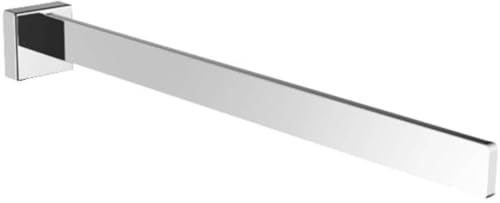 EMCO Cue Handtuchhalter einarmig zur Wandmontage, starre Handtuchstange aus Metall, hochwertiger Badetuchhalter für Handtücher, Chrom