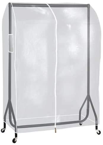 2 ft 3 ft 4 ft 5 ft 6 ft Schienen-Kleidung, transparent, mit Reißverschluss, für Kleidung, Garderobe mit Aufhängen-Shop®