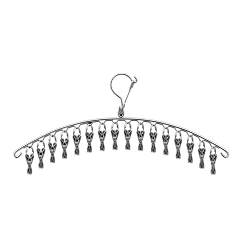 gaozxfdc kleiderbügel Kinder Edelstahl Kleiderbügel Kleiderständer 20 Clips Socken Wäscheständer Kleiderbügel Unterwäsche Socken Halter Kleiderbügel Kleiderbügel Hosen
