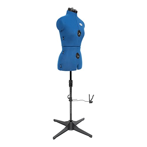 CLARIE Schneiderpuppe Tailormaid A Saphirblau mit 8 einstellbaren Elementen