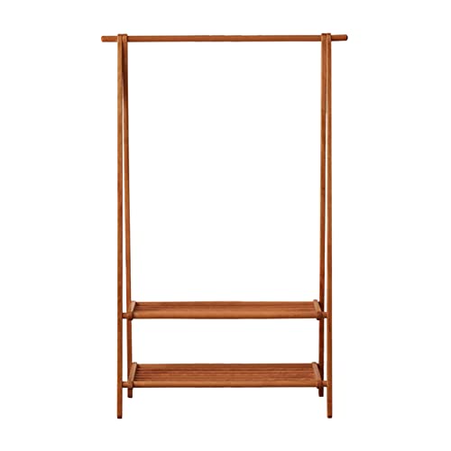 PTTRNS Garderobenständer Einfache Haushaltsgarderobe vom Boden bis zur Decke aus Holz im Wohnzimmer, Schlafzimmer, zusammenklappbar, einfach for Aufhängen Kleiderständer (Color : C, Size : L)