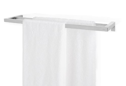 blomus -MENOTO- Doppel-Handtuchstange aus mattiertem Edelstahl, wandmontiert mit 2 Handtuchstangen, exklusive Optik, modernes Badaccessoire Handtücher (H / B / T: 15 x 64 x 50 cm, Edelstahl, 68680)