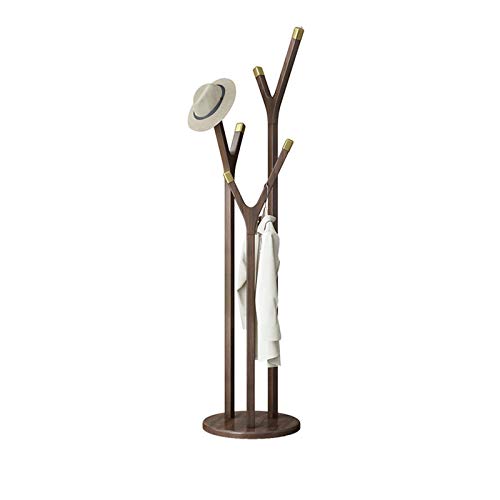 Kreativität Garderobenständer,Massivholz Schwerer Hutgarderobenständer Messing Dekoration Kleiderhaken Wohnzimmer Büro Kleiderständer/B/175 * 35 cm