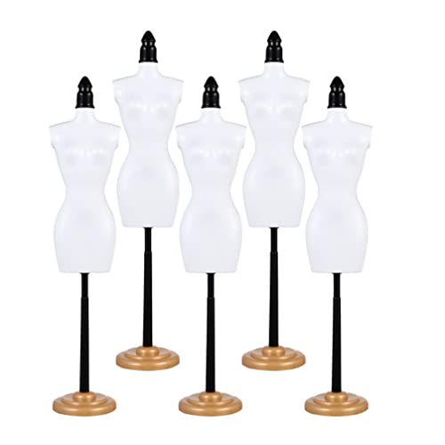 Cabilock Kleider Puppenständer Manikin Body 5 Puppenkleid Weibliche Mini Schneiderbüste Form Damenbüste Büste Torso Standfuss in ? für Kleider Kleiderform Für Puppen Kleiderform Für Puppen
