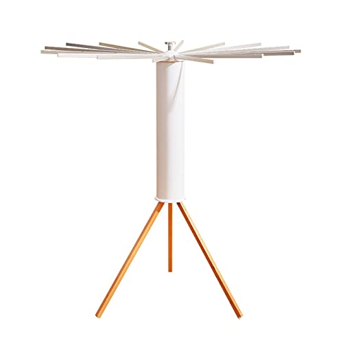 Weiß/Grau Keine Installation erforderlich Klappbarer Kleiderständer Boden Balkon Innen Holz Kleiderstange Lager 20kg (Color : White)