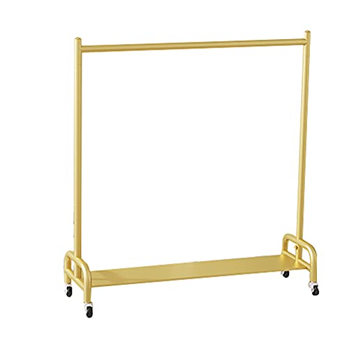 Robuste Kleiderstange für Schuhboxen, unabhängige Garderobenständer, modernes Design, Kleiderständer, Kleiderständer, Rollenhalter im Antik-Look, goldfarben /