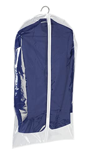 WENKO Kleidersack Transparent 100 x 60 cm - Kleiderhülle, Polyethylen-Vinylacetat, 60 x 100 cm, Transparent