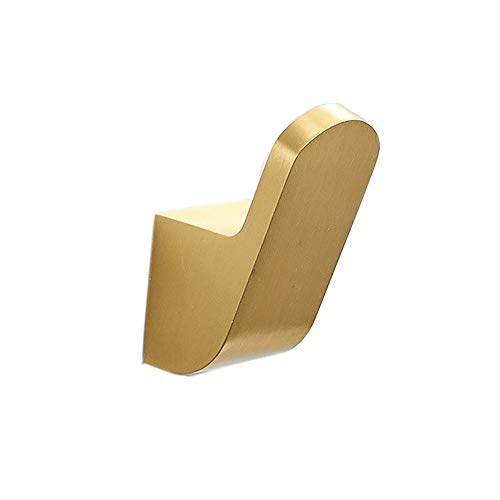 Kleiderhaken für die Wand, Kleiderhaken, Wandmontage, Handtuchhaken, Messing gebürstetes Gold, Garderobenständer, robuster Kleiderhaken, zum Aufhängen von Handtuchschals, Mänteln, Geldbörsen und meh