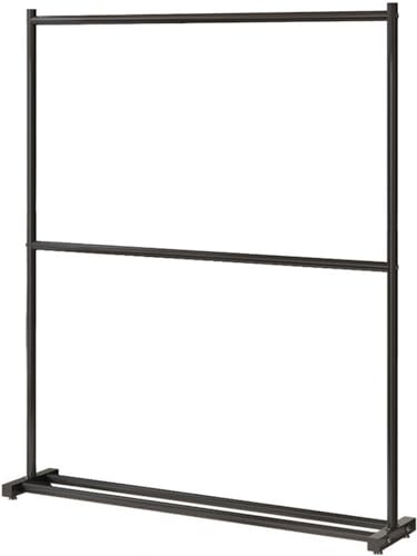 WXHJM Kleiderständer Freistehender Kleiderständer mit Oberer Stange, Offener Kleiderschrank, Garderobenständer, für Mäntel, Jacken, Taschen, für Eingangsbereich, Schlafzimmer Black,100cm
