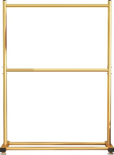 WXHJM Kleiderständer Freistehender Kleiderständer, Offener Kleiderschrank, Garderobenständer, Metallgestell, platzsparend, für Mäntel, Jacken, Taschen, für Eingangsbereich, Schlafzimmer Golden,100cm