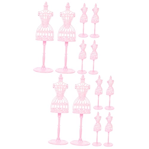 Toddmomy 12 Stück Kleiderständer Aufhänger Für Kleidung Kind Schaufensterpuppe Kinder Puppen Puppenkleid Form Minikleid Form Puppe Miniatur Schaufensterpuppe Kleid Form Puppe