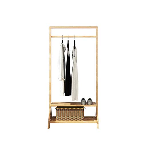 Startseite Einfache Garderobe aus Massivholz, einfache vertikale Kleiderstange im japanischen Stil, horizontale Stange, Balkontrocknung