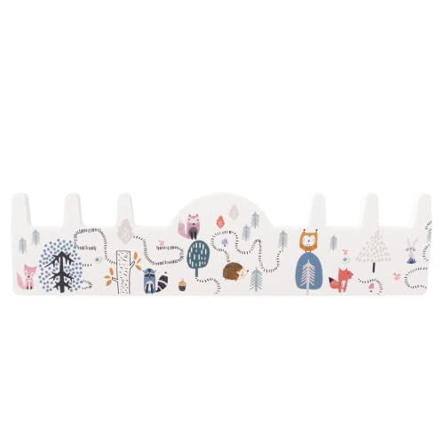 JP Journey Kindergarderobe Waldtiere, Garderobe für Kinder, 34 x 9 cm
