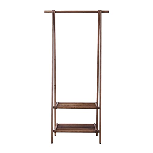 GRFIT Kleiderablage Einfache Haushaltsgarderobe vom Boden bis zur Decke aus Holz im Wohnzimmer, Schlafzimmer, zusammenklappbar, einfach for Aufhängen Garderobenständer (Color : A, Size : M)