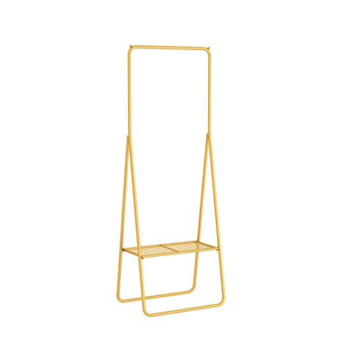 BIGMALL Höhe 170 cm Metall Antik Kleiderständer Kleiderstange Garderobenständer mit Schuhablage Clothes Stand