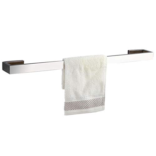 Flybath Handtuchstange Einzelschicht SUS 304 Edelstahl Stilvoller Handtuchhalter Wandmontage 60 cm, Spiegel Poliert