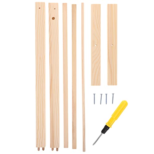 PATKAW Mini-Puppen-Kleiderständer Anzieh-Aufbewahrung Mini-Kleiderbügel Aus Holz 40 cm Mini-Kleiderbügel Miniatur-Modell-Dekoration Mini-Puppenmöbel-Zubehör Für Puppenhausbedarf