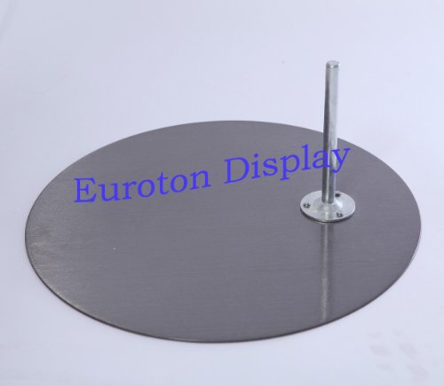 Euroton rund Metallplatte hochwertige Metallplatte Standplatte für Schaufensterpuppe nickel matt rund