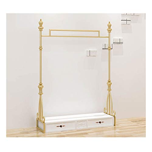 Boden Kleidung Display Rack, Frauen bekleidungsgeschäft europäischen Regal, Hause kleiderbügel Display kleiderständer schuhregal Gold