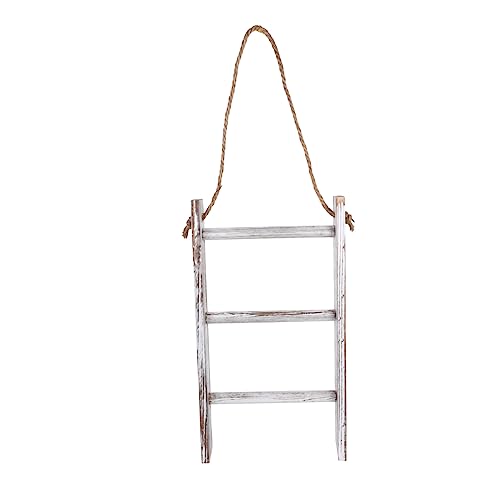 Cabilock 1 Stück Trapezförmiger Handtuchhalter Rustikale Handtuchleiter Badezimmerwand Handtuchhalter Badezimmer Aufbewahrungsregal Dekorative Leiter Für Decken Handtuchhalter