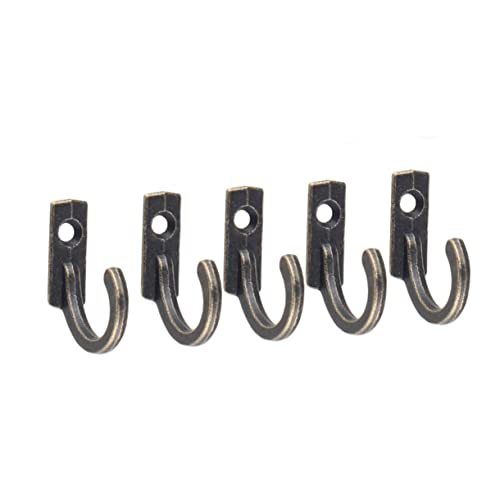 Uonlytech 10st Handtuchhaken Aus Messing Kleiderständer Für Schwere Kleidung Handtaschenhaken Für Die Wand Schwarze Handtuchhaken Bad Handtuch Haken Bademantel Mini-töpfe Wandhaken Legierung