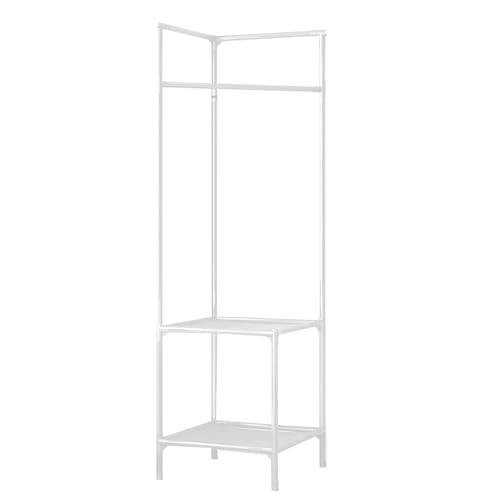 Eckgarderobe aus Metall, platzsparend, stabiles Schuhregal für Zuhause, rollbar, faltbar, perfekte Lösung für Buder