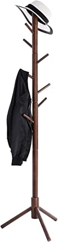 RUTAVM Garderobenständer Garderobenständer Aus Holz, Bodengarderobenständer, Freistehender Garderobenbaum Für Mäntel, Hüte, Taschen, Geldbörsen, Regenschirme Kleiderständer