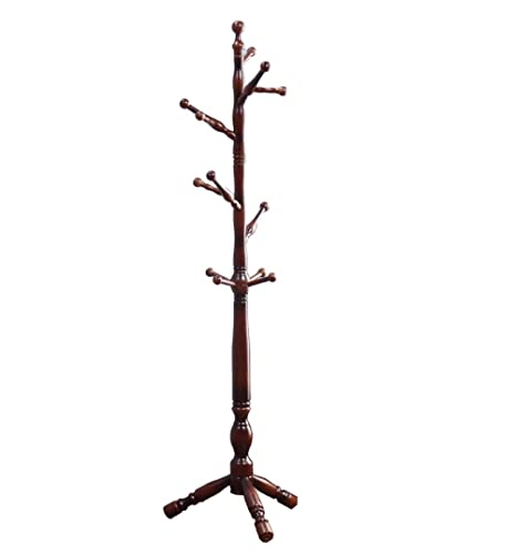 Garderobenständer Garderobenständer Aus Massivem Holz, 12 Haken, Eingangsbereich, Flur, Schlafzimmer, Ständer, Baumständer Für Kleidung, Hut, Jacke, Schal, Kleiderbügel Kleiderständer ( Color : B , Si