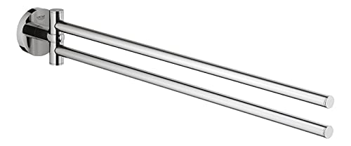 GROHE Essentials- Handtuchhalter (439 mm, 2-armig, kratzfest), chrom, 40371001