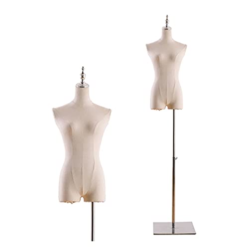 Schneiderpuppen Schaufensterpuppen-Torso, Schaufensterpuppen-Ständer, Schaufensterpuppen-Torso, verstellbare Schaufensterpuppen-Kleiderform für Kleidung, Kleid, Schmuck, Display, quadratische Metallba