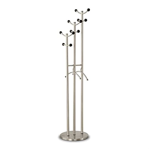 AOKLEY Bodenstehender Garderobenständer Katelregal Heimfußboden Hanging Kleiderbügel moderner Edelstahl kreatives Mantel -Regal Büro Wohnzimmer Dekoration Metallbedeckte Racks Garderobe, Lagerregal