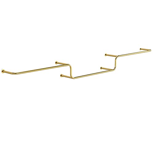 Kleiderstangen,Wandmontierter Kleiderständer,Elegantes und Schönes Eisenkunstregal Für Den Haushalt, Langlebig/Gold/400Cm/Gold/350Cm (Gold 350Cm)
