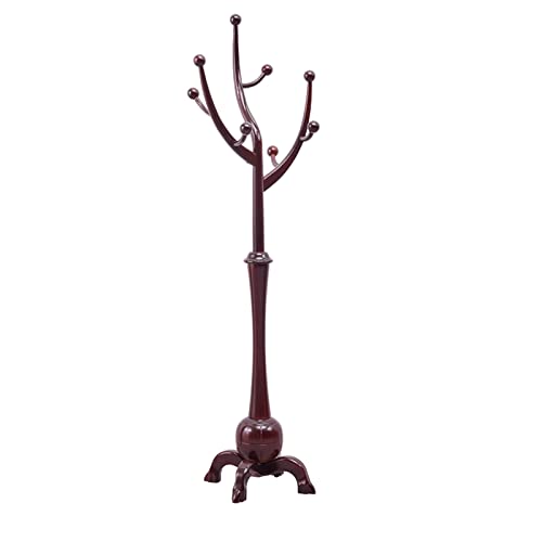 GRFIT Garderobenständer Alle Holz hängenden Kleiderständer Wohnzimmer kleine Haushaltsgarderobe Bodenbelag Home Tree Kleiderständer Kleiderständer (Color : B)