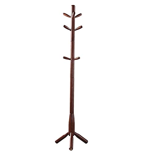 RUTAVM Garderobenständer Kleiderständer Aus Holz, Freistehender Kleiderbaum Mit 9 Haken, Kleiderbügel, Kleidung, Hüte, Taschen Für Wohnzimmer, Büro, Eingangsbereich Kleiderständer