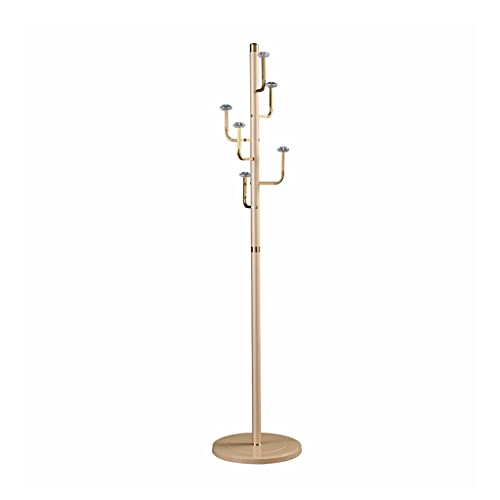 Bodenstehender Garderobenständer Stock-stehender Kleidergestell Modern Edelstahl Mantelregal Wohnzimmer Korridor Ecke Schwere Kleiderständer Schlafzimmer Single Pole Baumförmige Mantelregale Garderobe