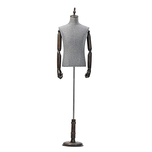 Schneiderpuppen Schaufensterpuppen-Torso, Schaufensterpuppen-Ständer, männliche Schaufensterpuppe, halber Körper-Torso, zur Präsentation von Herrenbekleidung – Hemden, Mäntel, Jacken, T-Shirts, Anzüge