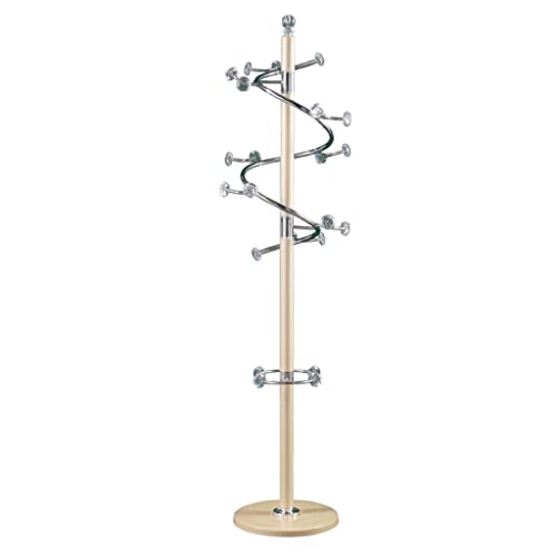 Bodenstehender Garderobenständer Stock-stehender Kleidergestell Moderne Edelstahl schwere Kleiderständer Schlafzimmer Eckaufhänger Wohnzimmer Korridor Single Pole Tree-förmige Mantelregal Garderobe, L