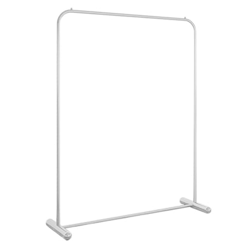 Garderobenständer Silberner Edelstahl-Kleiderständer Zum Aufhängen Von Kleidung, Kommerzielle Kleiderstange Für Schlafzimmer Und Boutiquen, Tragfähigkeit 380 Pfund, Einfach Zu Monti(Size:100X40X160CM)