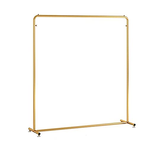 Hochleistungs-Kleiderstange, einpolige bodenstehende Kleiderständer aus Eisenkunst, Garderobe für Schlafzimmer, Wäscheständer für Industrierohre/golden / 120×40×150cm