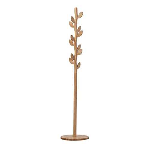 RUTAVM Garderobenständer Kreative Baumförmige Garderobe Aus Holz, Schlafzimmerecke, Schwerer Kleiderständer Für Wohnzimmer, Korridor, Jackentasche, Regal Kleiderständer (Color : A, Size : 38 * 197cm)