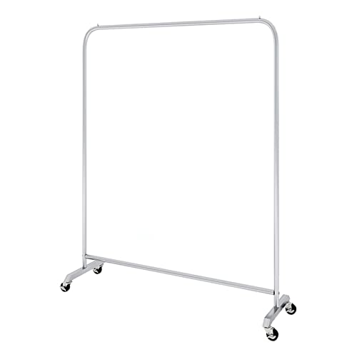 Bodenstehender Kleiderständer, Kleiderständer mit Rädern, gewerblicher strapazierfähiger Kleiderständer aus Metall, rollbarer Kleiderständer für Einzelhandels-Boutique-Schlafzimmer/B/120X40X150Cm