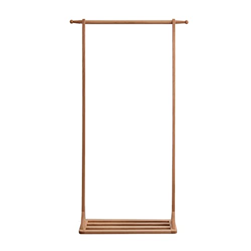 GRFIT Garderobenständer Garderobenständer aus Holz for Zuhause, Wohnzimmer, Bodentyp, Holz, einfacher Hänge-Kleiderständer, einfacher Wäscheständer Kleiderständer (Color : B, Size : M)