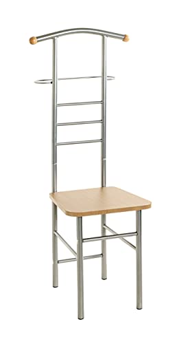 HAKU Möbel Herrendienerstuhl - aus Stahl mit Sitzfläche, Höhe 119 cm