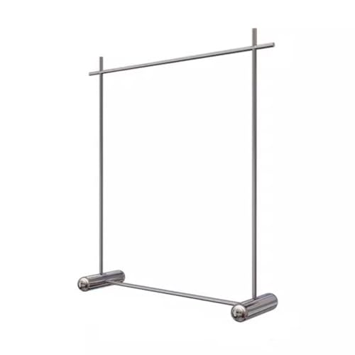 Robuster großer Kleiderständer aus Edelstahl für Kleidergeschäft, bodenstehender Kleiderbügel mit Live-Broadcast-Raum, Kleidungsdisplay, 100 x 40 x 150 cm