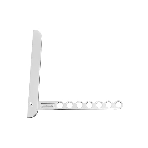 Fackelmann Klapphaken TECNO, klappbarer Kleiderhaken, Kleiderlüfter aus Aluminium (Farbe: Silber), Menge: 1 Stück