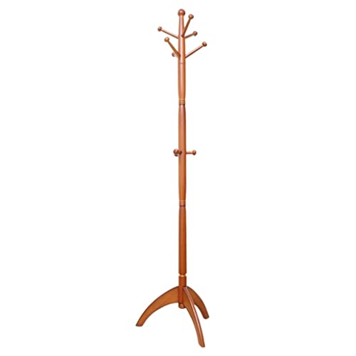 RUTAVM Garderobenständer Freistehender Kleiderständer Holz Kleiderständer Boden Kleiderbügel Einfaches Schlafzimmer Wohnzimmer Kleiderständer (Color : A, Size : 183 * 46cm)