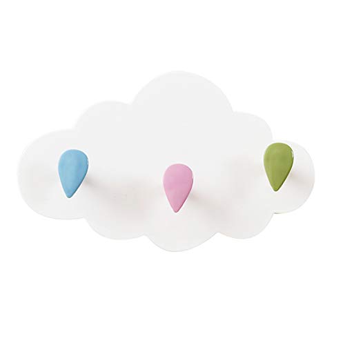 3 Haken Garderobenhaken Kinder Garderobe Wolke garderobe Kinder Ohne Bohren Kindermöbel Garderobenhaken Kinderzimmer Ohne Bohren Beschädigt die Wände Nicht Wasserdicht Wolken Selbstklebend Haken